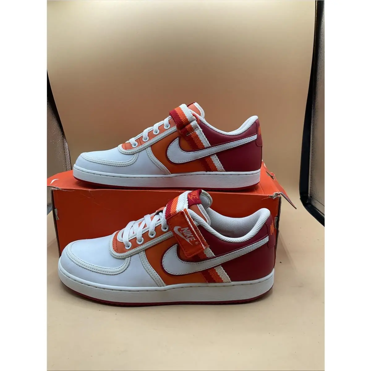 Nike Men`s 2007 Vandal Low 312456 611 Varsity Red White Orange Blaze Classics