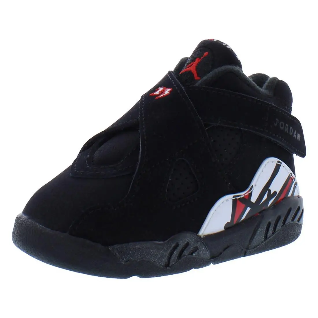 Nike Jordan 8 Retro Infant/toddler Shoes Size 8 Color: Black/true Red/white