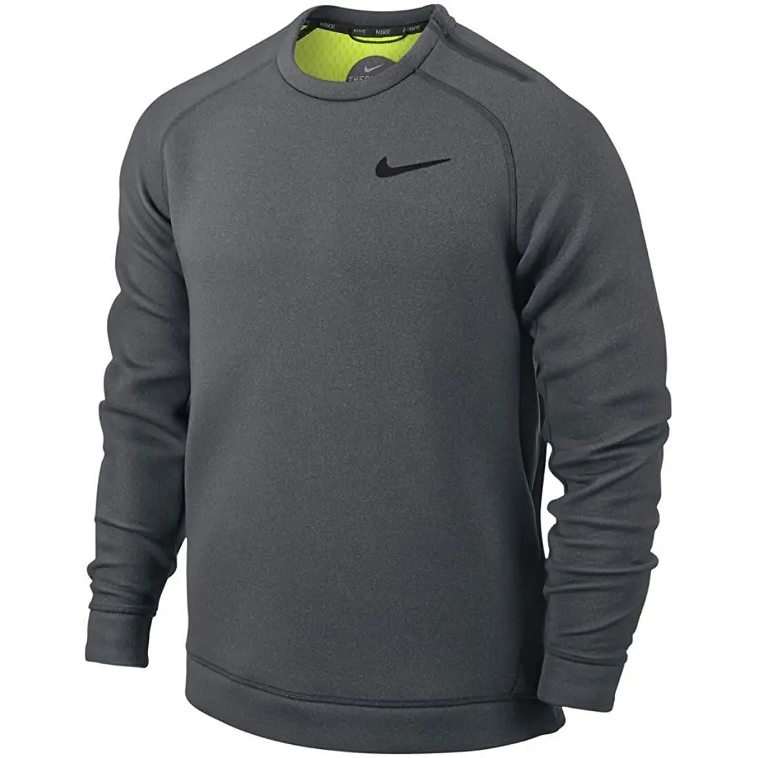 Nike Shield Golf Tech Therma Sphere Crew Sweat Shirt Top Charcoal Grey - S