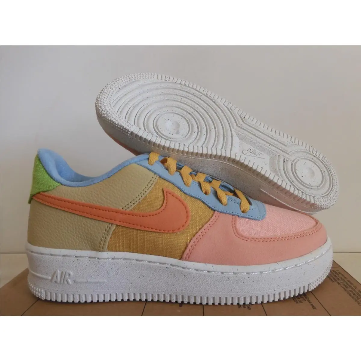 Nike Air Force 1 LV8 NN GS Next Nature Sun Club Sanded Gold Sz 6Y DM0984-700