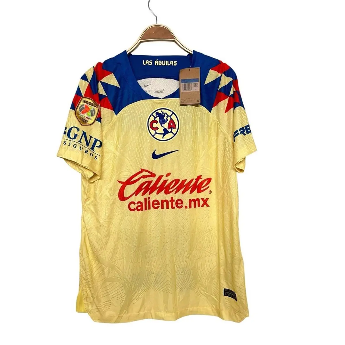 Nike Club America Yellow Jersey Diego Valdes 10 Home Soccer Fútbol Mexico 23/24