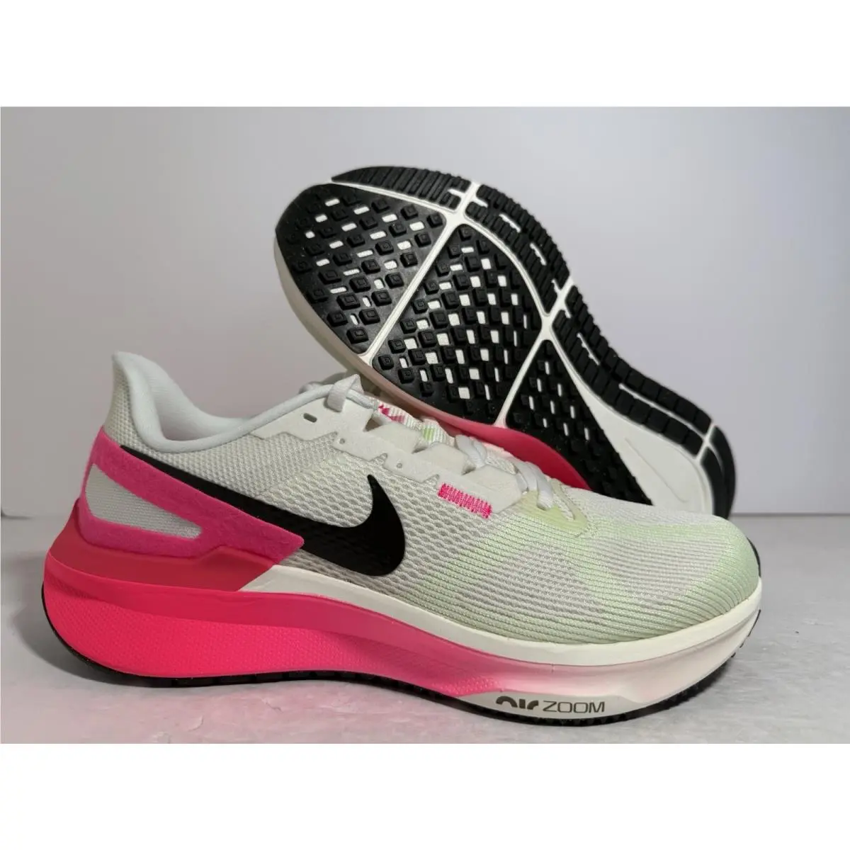 Nike Air Zoom Structure 25 Sail Hyper Pink Nby IB7451-100 Men Size 8