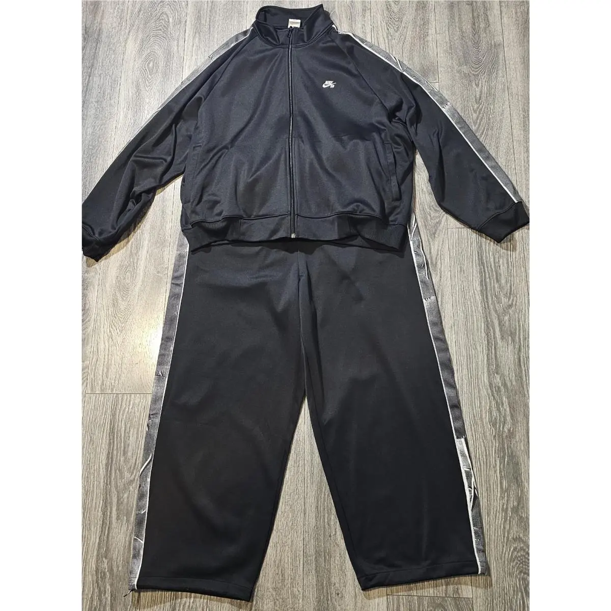 Nike SB Fix It Tracksuit Black Grey Oversized Fit IF0188-010 Men`s XL Bottom Tie
