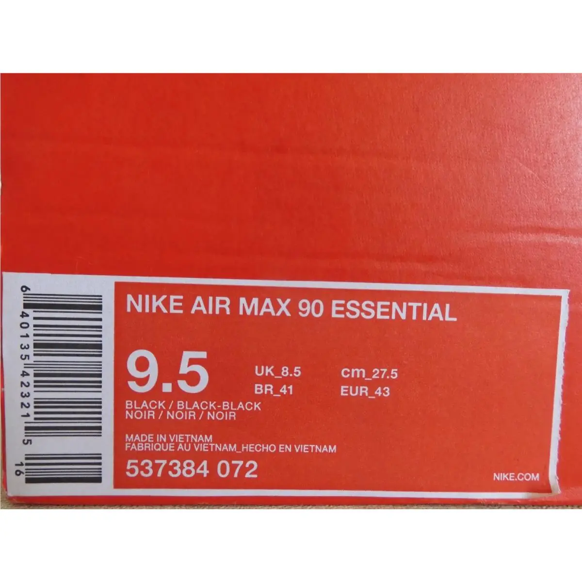 Nike shoes - Nike Air Max 90 - Air Max - 537384-072 - Black (UPC: 640135423215) 6
