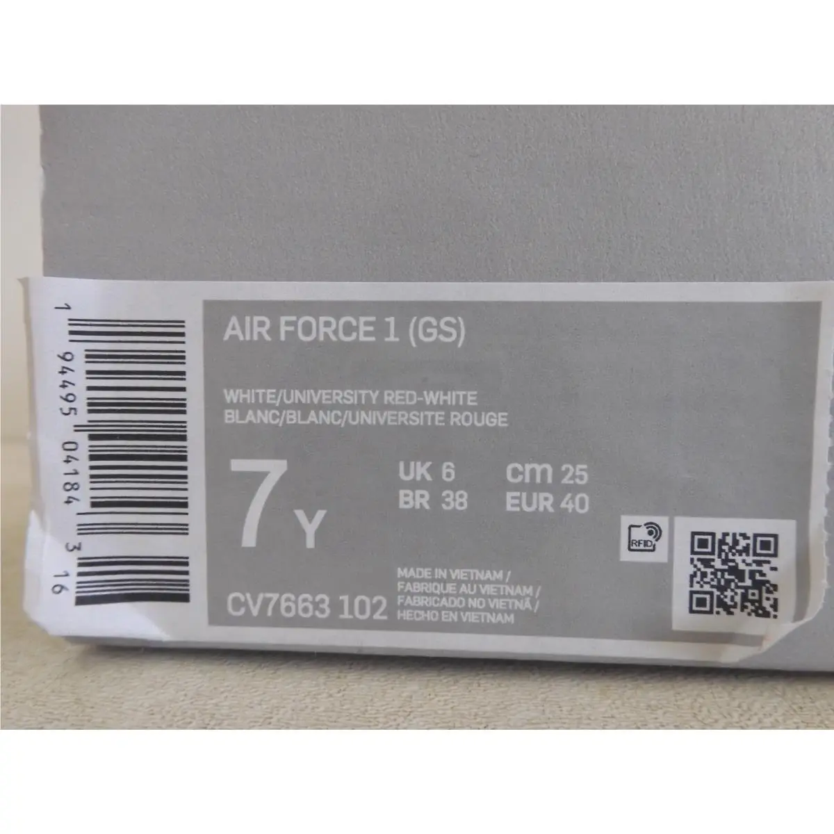 Nike shoes - Nike Air Force 1 - Air Force - CV7663 102 - White (UPC: 194495041843) 6