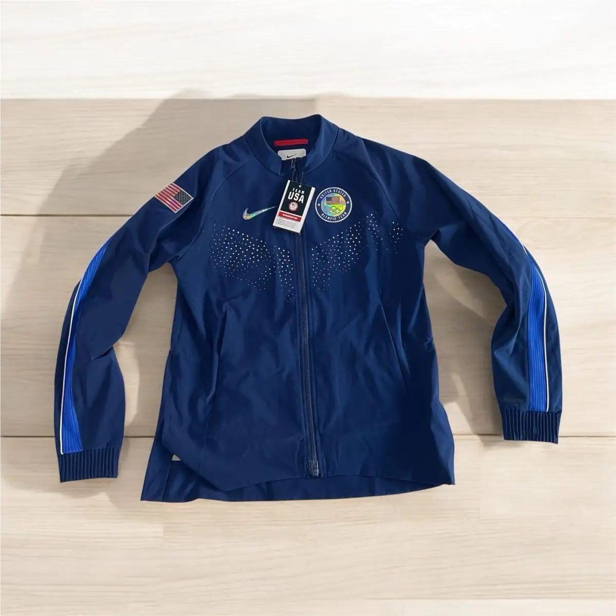 Nike Jacket Team Issued Usa Olympics Logo Podium DZ3572-492 Women Size S