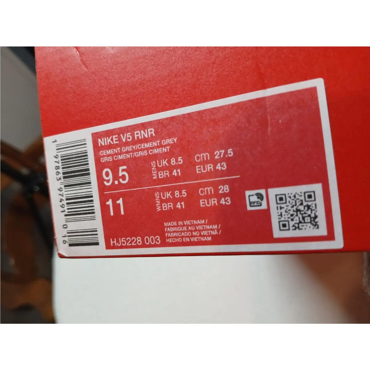 Nike shoes - Nike V5 RNR - RNR - HJ5228-003 - Gray 0