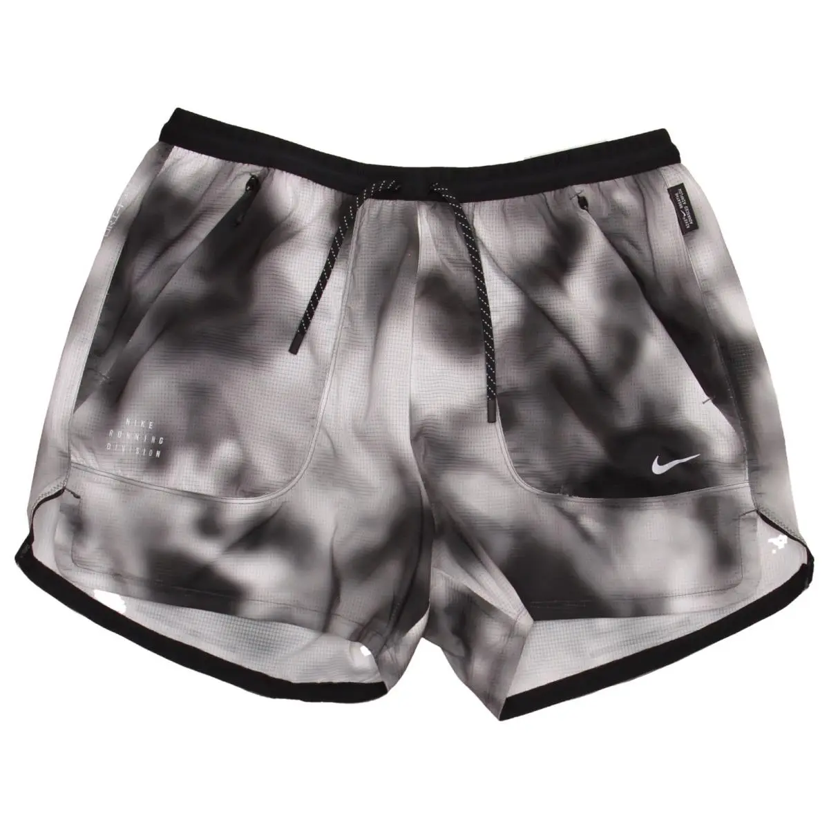 Mens Nike Running Division Shorts M Gray Tie-dye Athletic Performance 4 Inseam