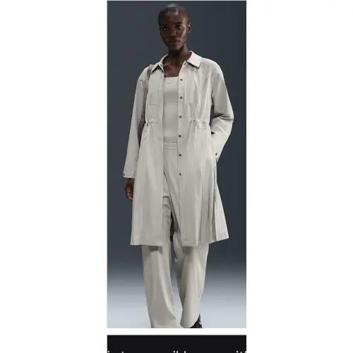 Nike Womens 24.7 Perfect Stretch Dri-fit Oversize Trench Coat Size XS HV3627-104