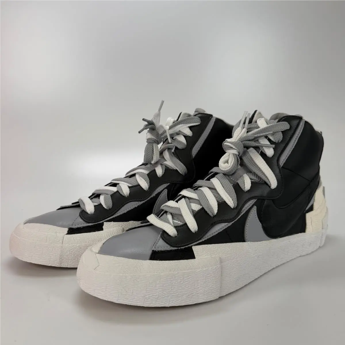 Nike Blazer Mid Sacai Black Grey White BV0072-002 Mens Size 13 Sneaker