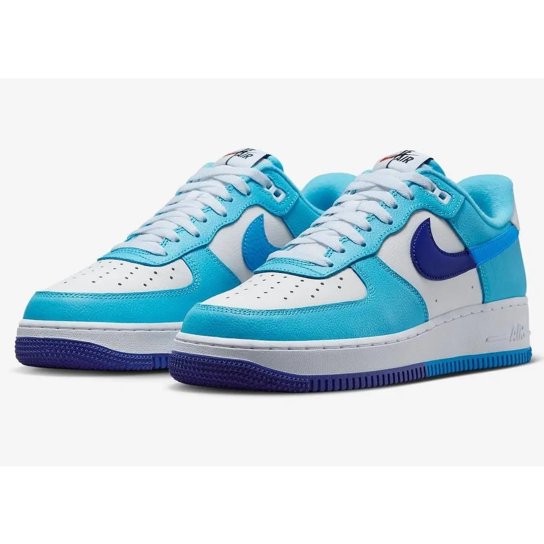 Nike Air Force 1 `07 Low LV8 AF1 Split Light Photo Blue No Box Top DZ2522-100