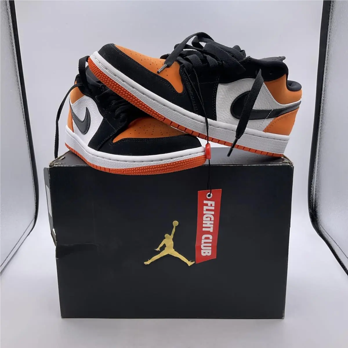 Nike Air Jordan 1 Low Shattered Backboard Black Starfish Size 7.5 553558-128 Box