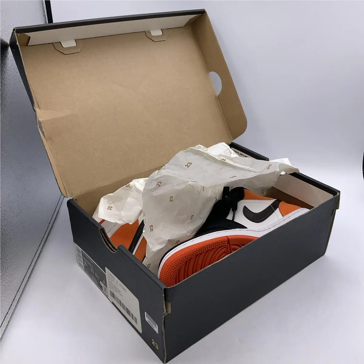 Nike shoes - Air Jordan 1 - Air - 553558-128 - Orange (UPC: 0193152248328) 12