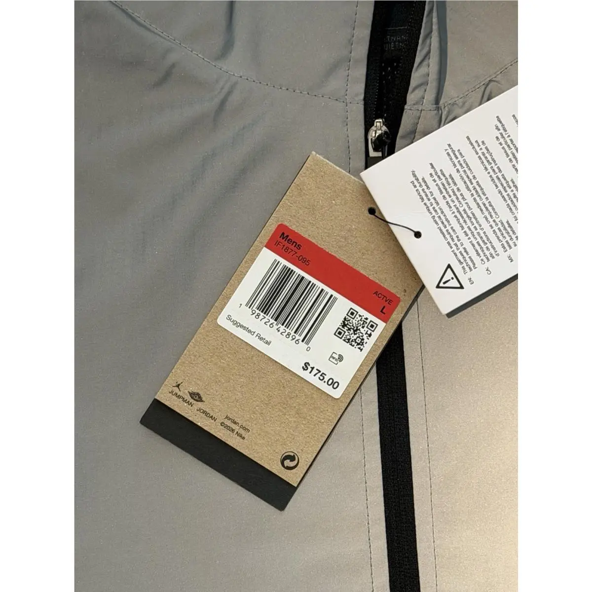 Nike clothing - Nike Jordan Brooklyn Hike Mike - IF1877-095 - Silver (UPC: 198726428960) 2
