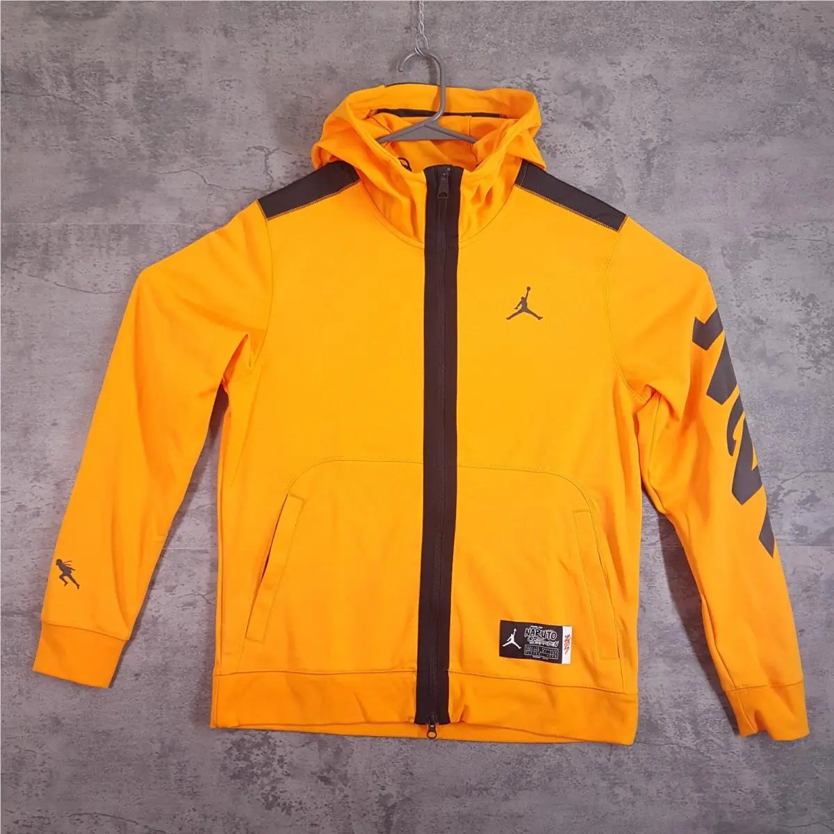 Nike Air Jordan Zion x Naruto Hoodie Mens Medium Orange DO6595-011