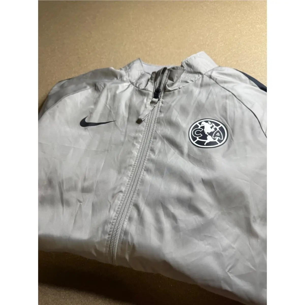 Nike Mens Club America Soccer Training Jacket Grey Navy DO8790-016 Size S
