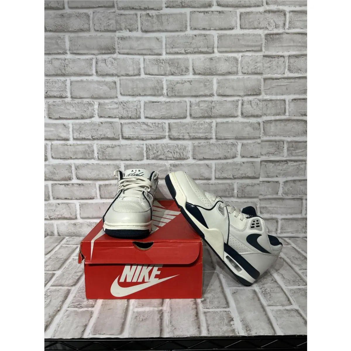 Nike Air Flight 89 White Blue FQ8256-001 Men`s Size 11
