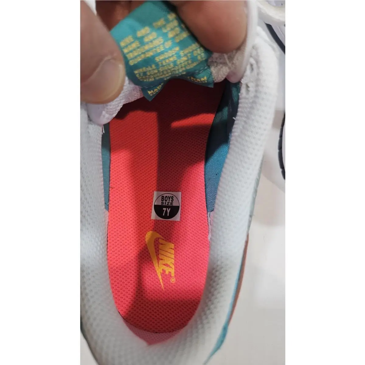 Nike shoes - Nike Dunk Low - Dunk Low - White, Teal, Pink, Navy Blue 5