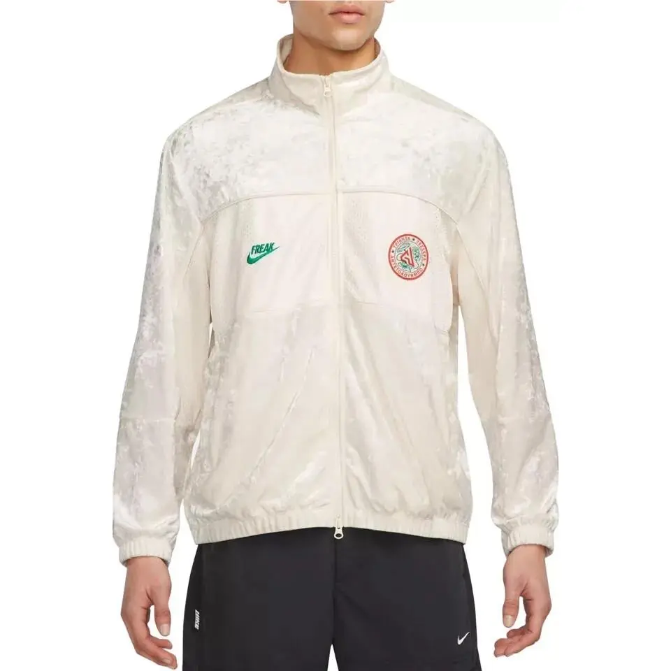 Nike Giannis Greek Freak Velour Full-zip Basketball FB6992-110 Men`s Jacket S