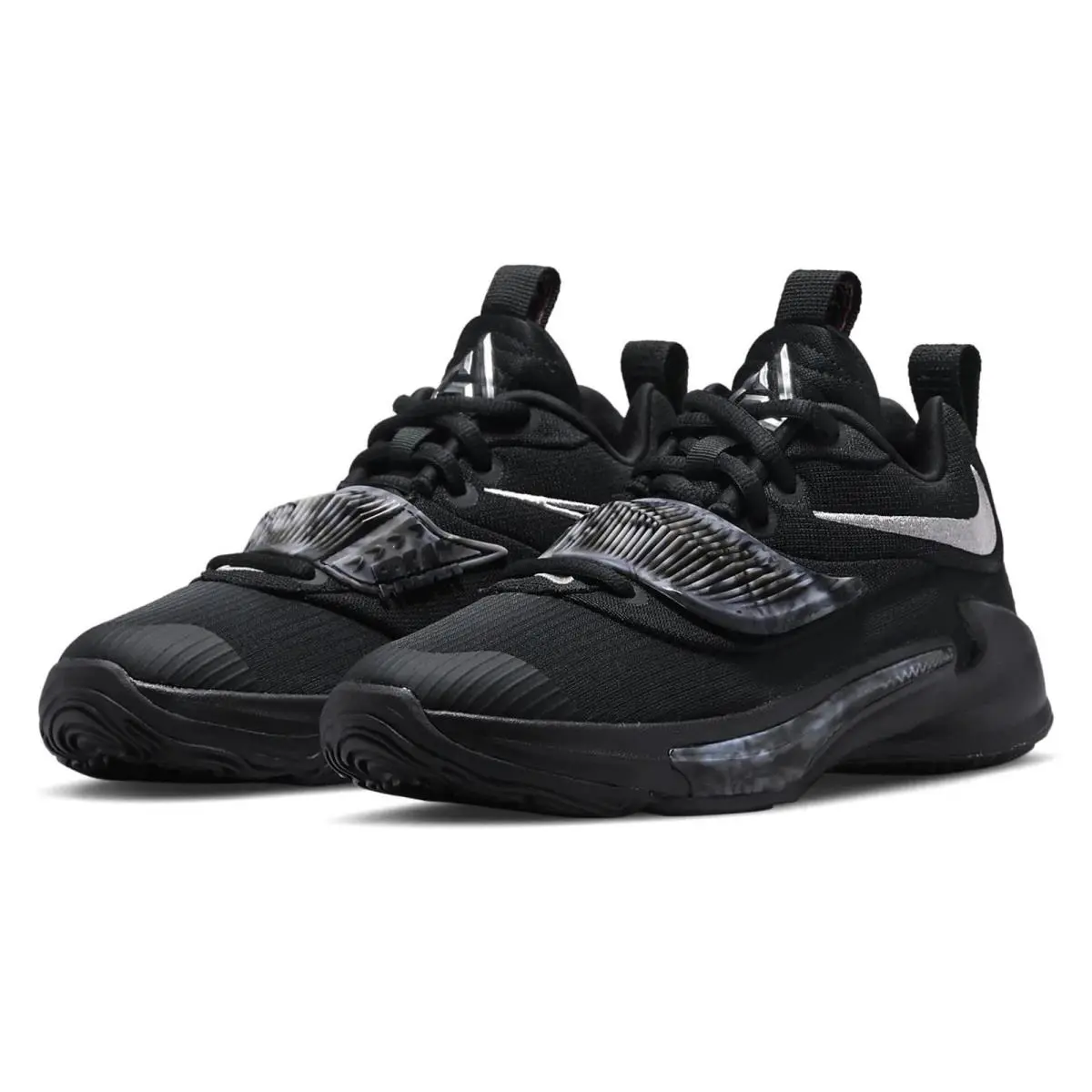 Nike Zoom Freak 3 Grade-school Black Mettalic Silver Basketball Size 6Y