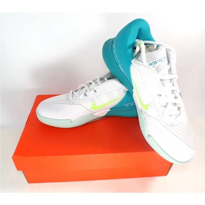 Nike Zoom Vapor Pro 2 HC Tennis Shoes Wh/teal Nebula Women`s Size 8 DR6192-103