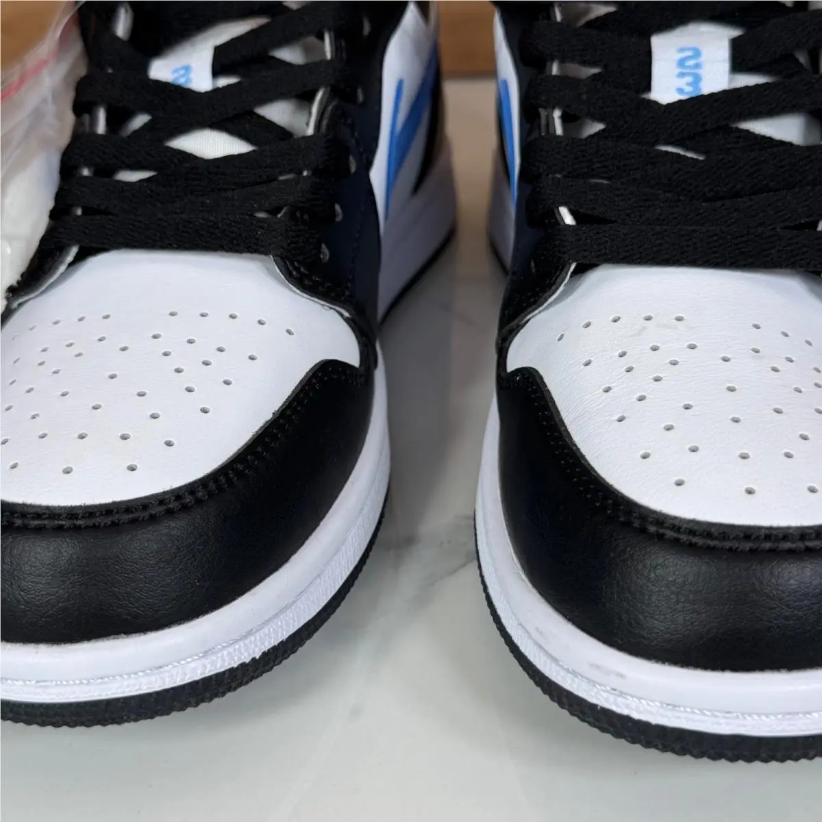 Nike shoes - Jordan 1 Low Black University Blue White - Black 8