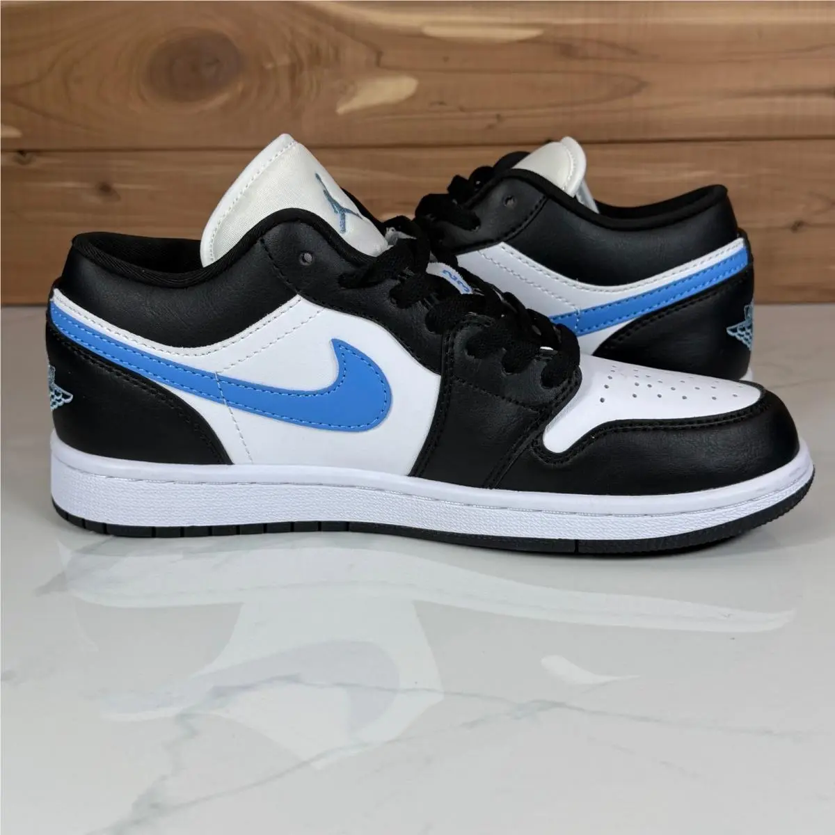 Nike shoes - Jordan 1 Low Black University Blue White - Black 10