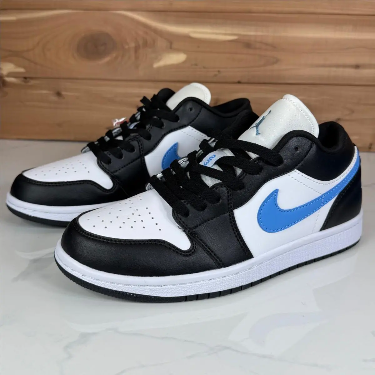 Nike shoes - Jordan 1 Low Black University Blue White - Black 0