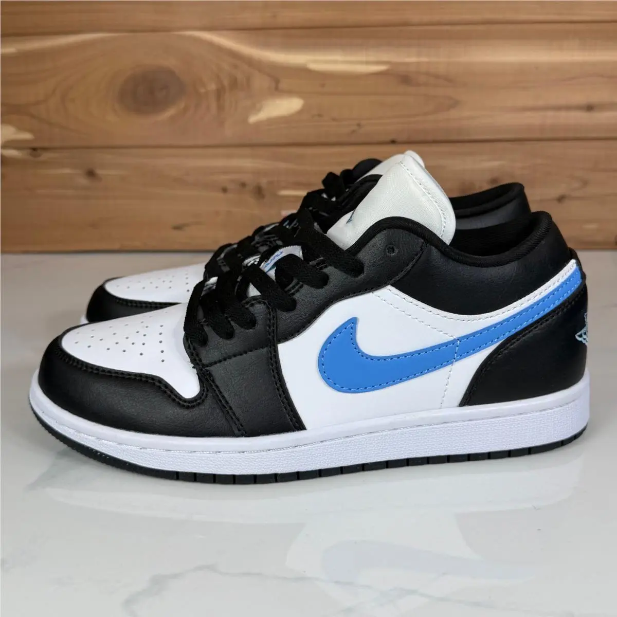 Nike shoes - Jordan 1 Low Black University Blue White - Black 1