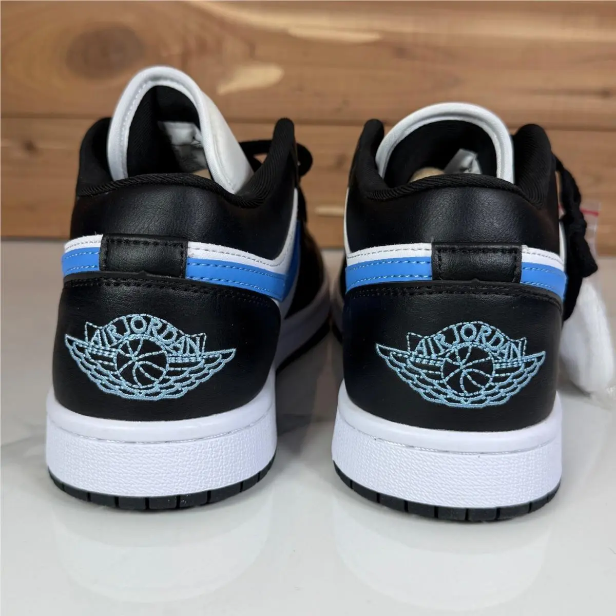 Nike shoes - Jordan 1 Low Black University Blue White - Black 2