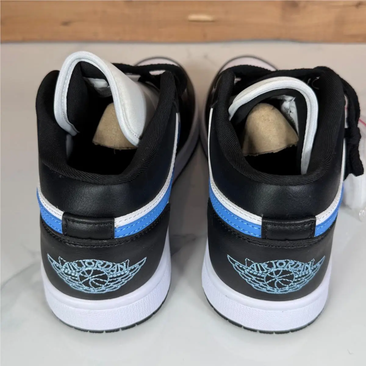 Nike shoes - Jordan 1 Low Black University Blue White - Black 3