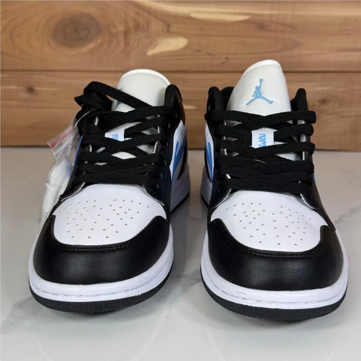 Nike shoes - Jordan 1 Low Black University Blue White - Black 7