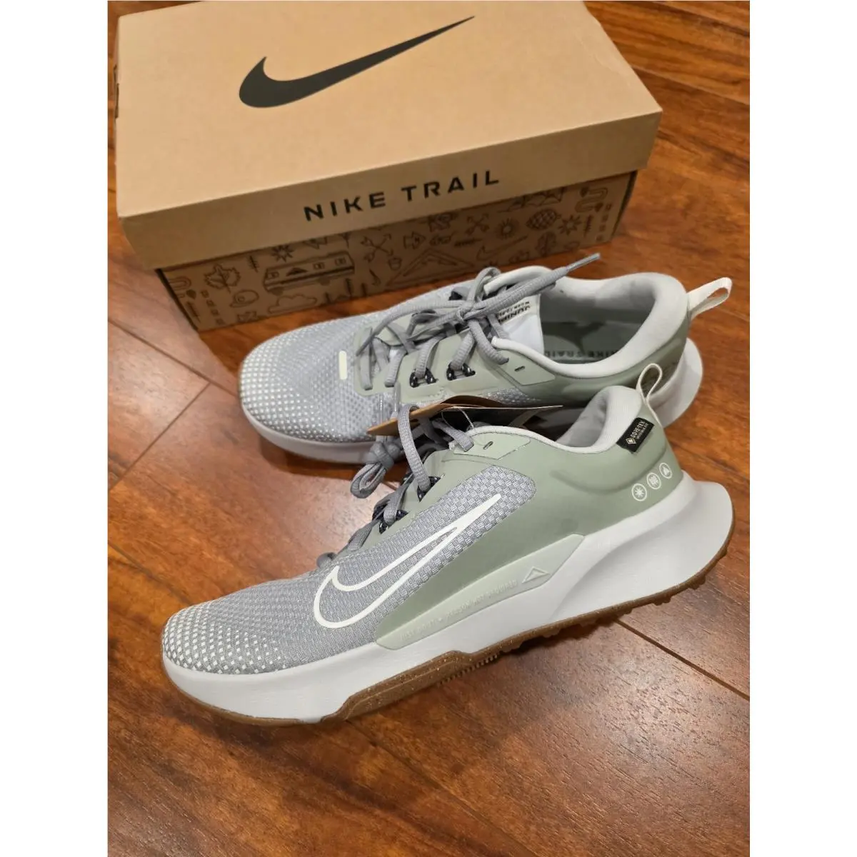 Nike Juniper Trail 2 Gore-tex Jade Horizon Sea Glass Silver FB2067-304 Size 8.5