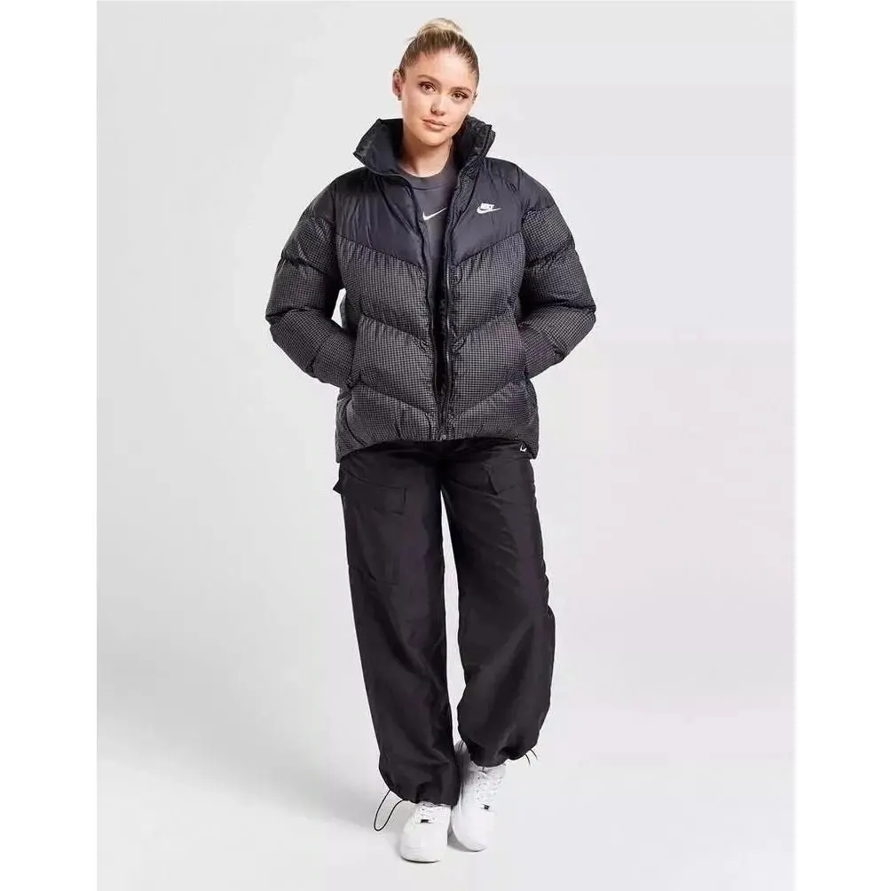 Nike Sportswear Puffer Jacket Coat Therma Fit Repel Full Zip Black Size M