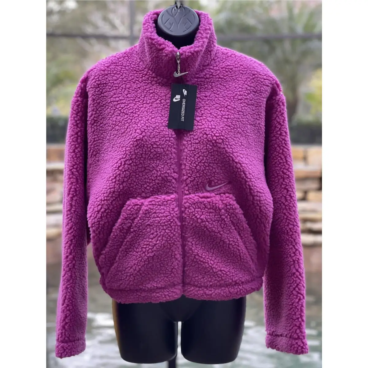 Sportswear Swoosh Sherpa Jacket Women’s Size S Purple Activewear by Nike