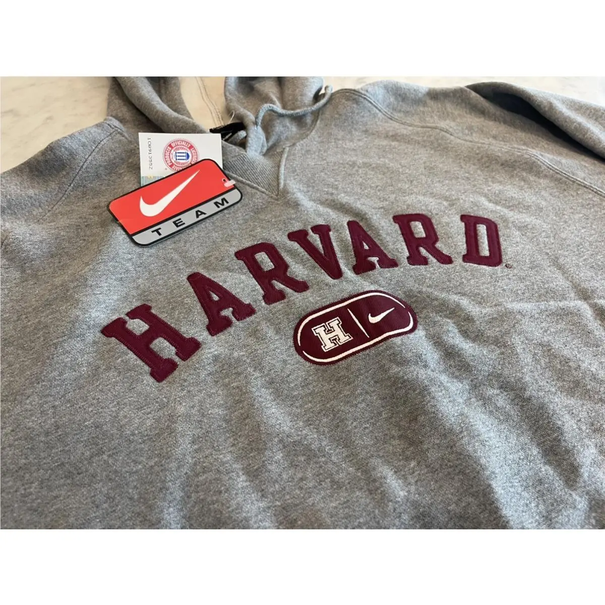 Vtg Nos  Harvard University Center Swoosh Sweatshirt Xxl Stitched 90s Rare by Nike