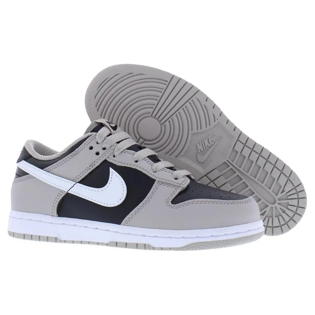 Nike Dunk Low Leather PS Boys Shoes Size 11 Color: College Grey/white/black - College Grey/White/Black, Main: Grey