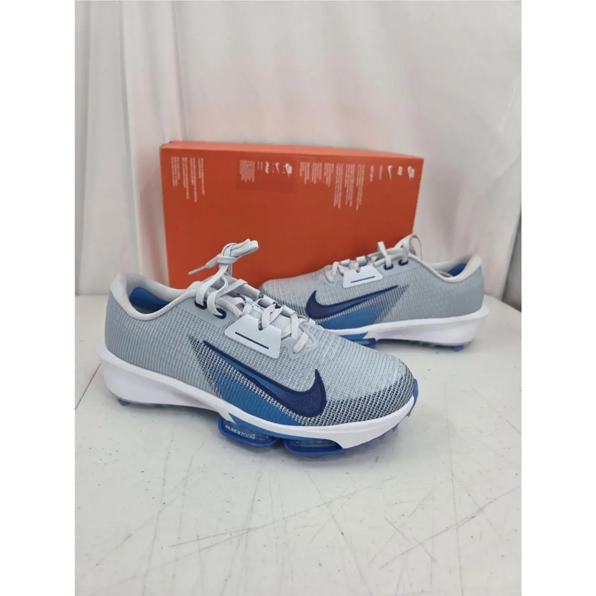 Nike Golf Air Zoom Infinity Tour Next% 2 FD0217-001 Flyweave Grey Blue 10.5