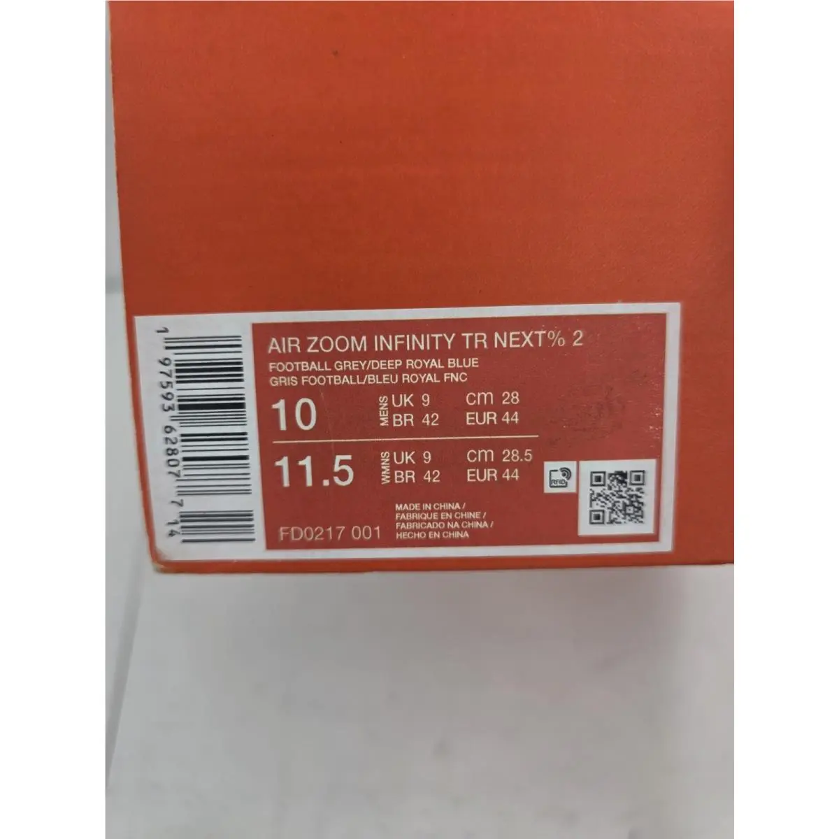 Nike shoes - Infinity Tour Next% 2 - Infinity Tour - FD0217-001 - Football grey/Deep royal blue 1