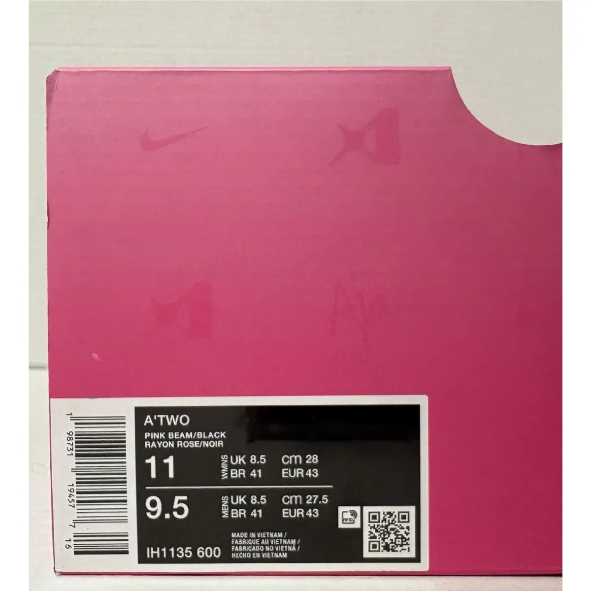 Nike shoes - Nike A’Two - IH1135-600 - Pink Beam/Black (UPC: 198731194577) 7
