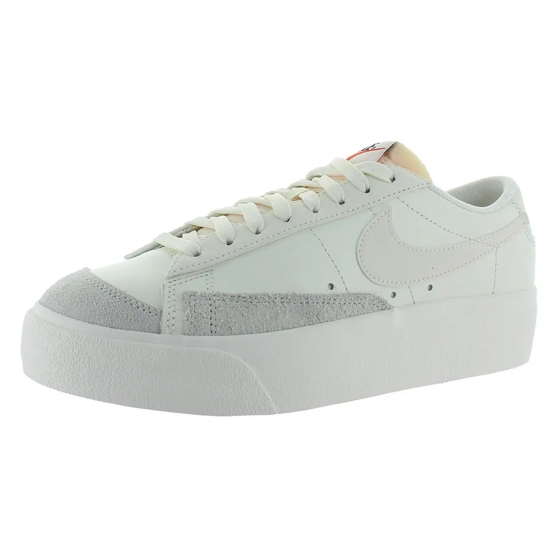 Nike Blazer Low Platform Womens Shoes Size 10.5 Color: Sail/sail/black - White, Full: Sail/Sail/Black