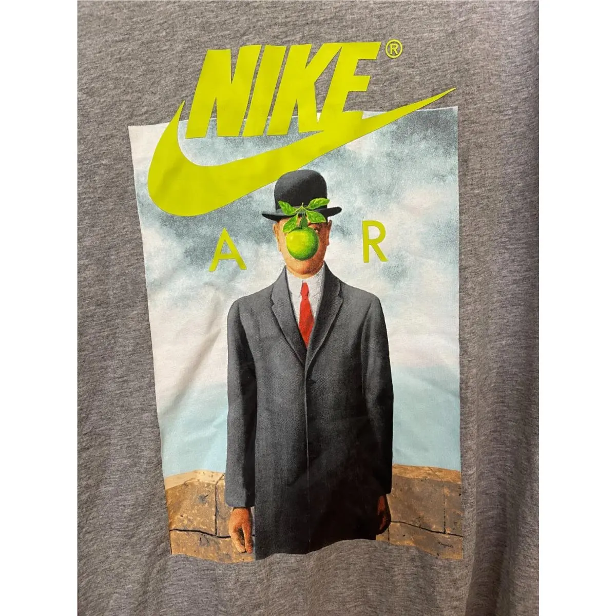 Nike Air The Son Of Man Painting Men T-shirt Gray AA6309 Rare