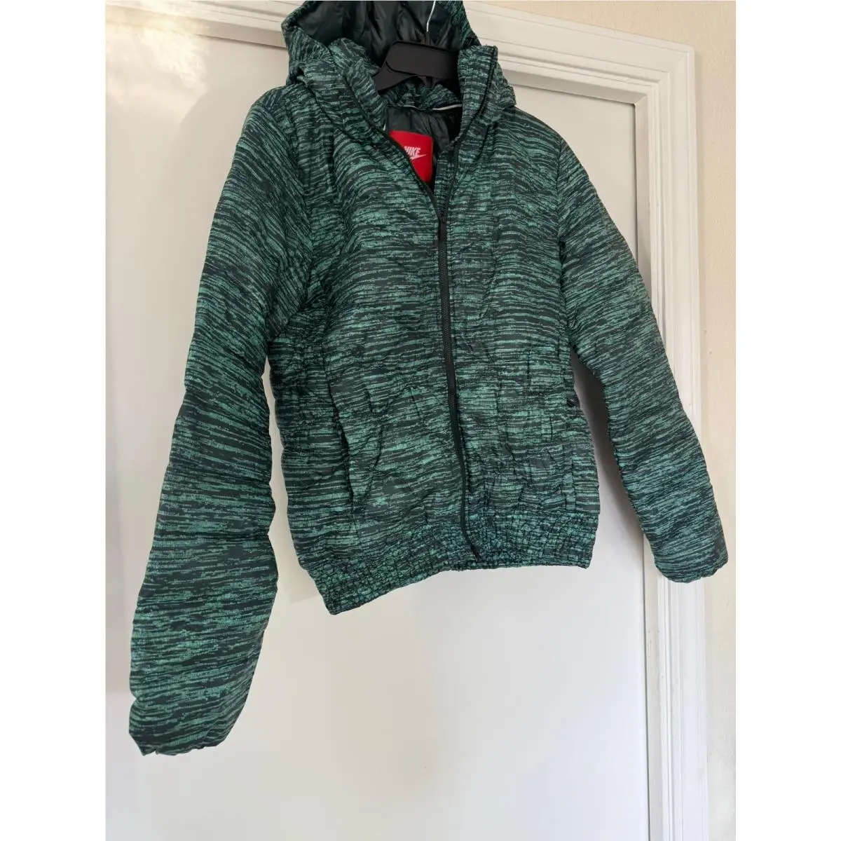 Cascade Goose Down Jacket Women Hooded Warm Green 615183 by Nike