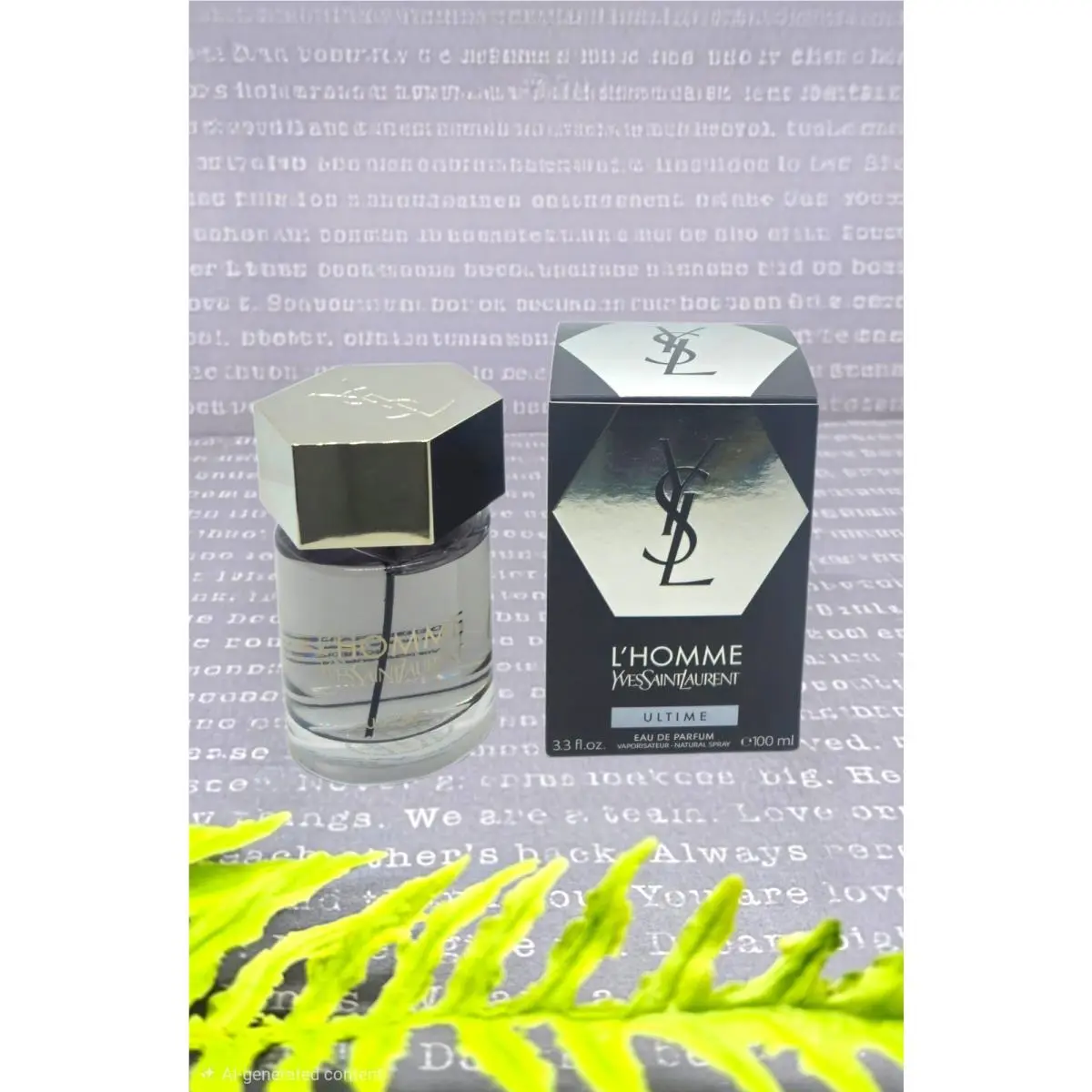 L`homme Ultime For Men Eau DE Parfum Spray 3.3 oz Rare by Yves Saint Laurent