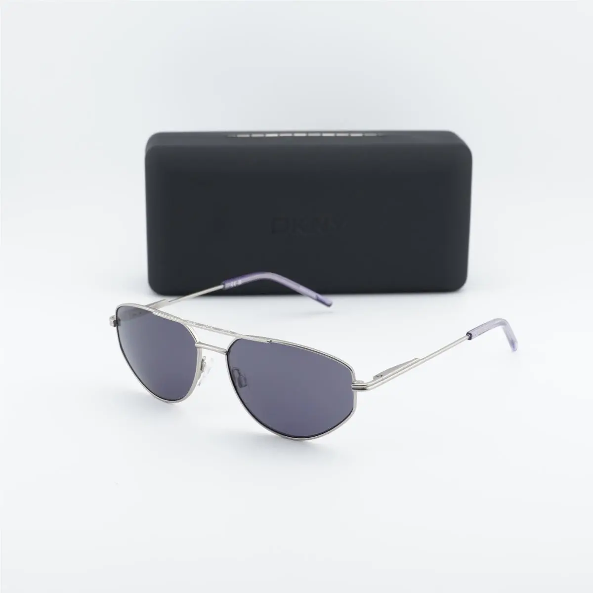 Dkny DK117S 040 Satin Silver/grey 57-15-140 Sunglasses