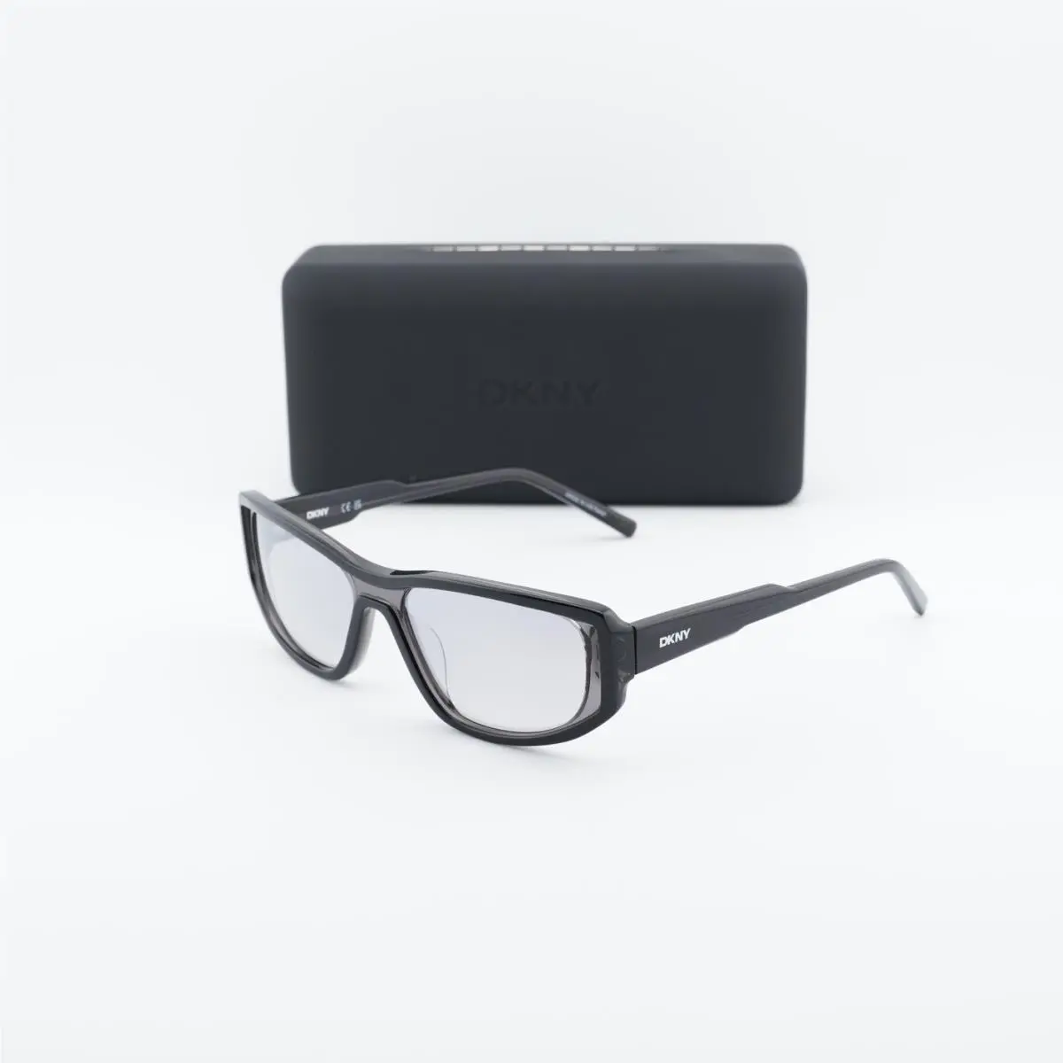 Dkny DK553S 015 Layered Black/silver Flash 55-17-140 Sunglasses