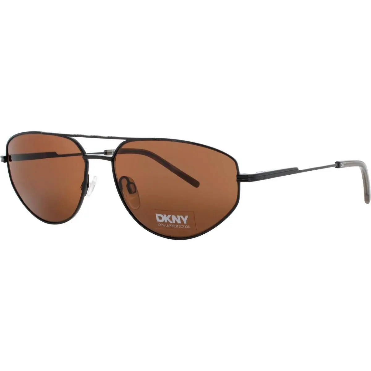 Dkny Women`s Sunglasses Black Metal Geometric Shape Full Rim Frame DK117S 001