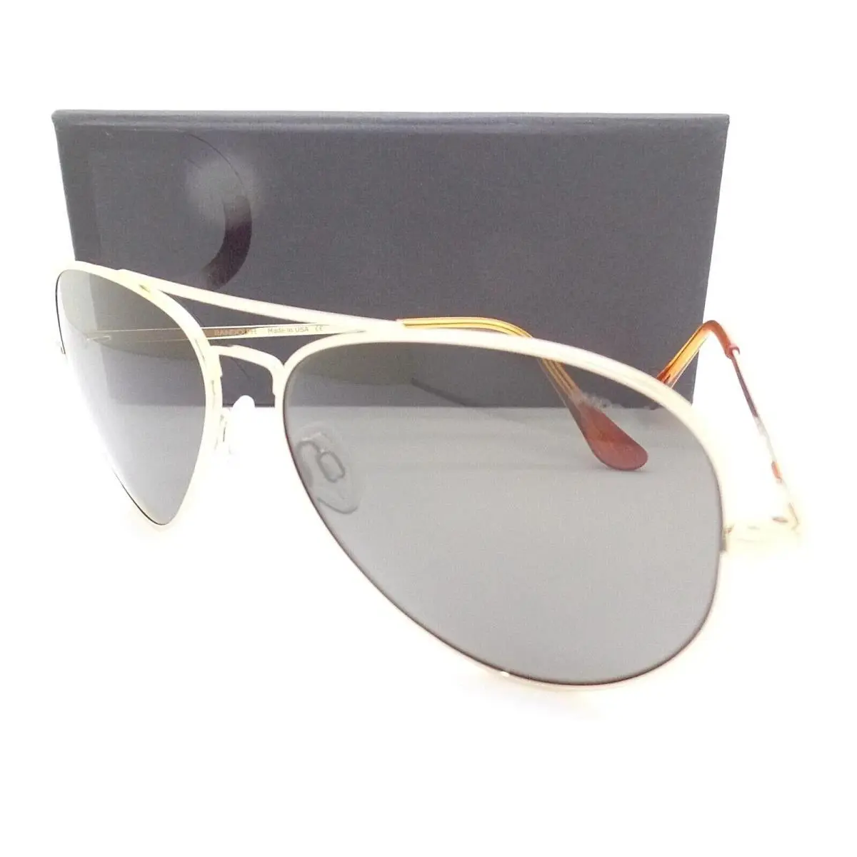 Randolph Engineering Concorde 23k Gold Polarized Grey 57MM CR053 Sunglasses