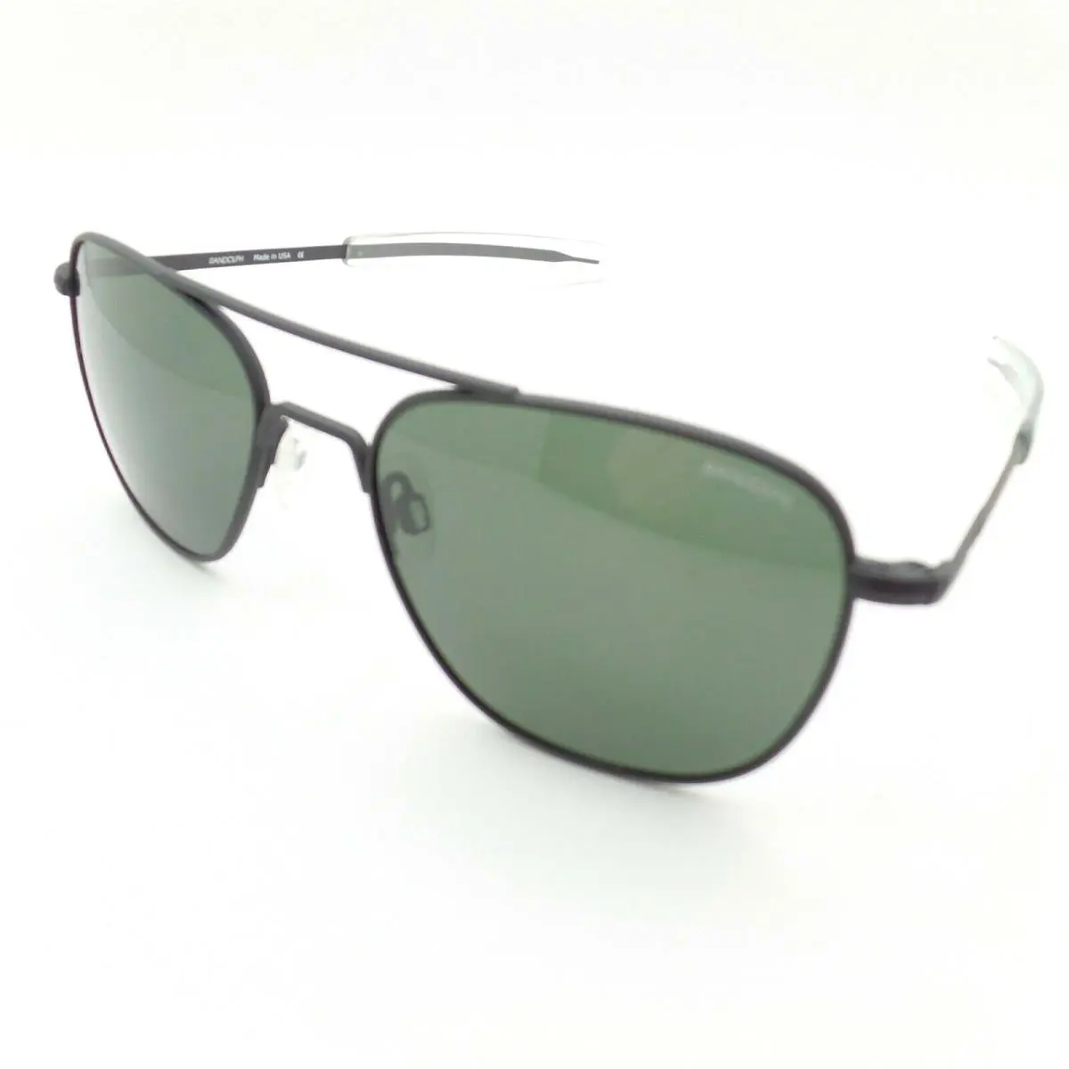 Randolph Aviator Matte Black Agx 58m Bayonet Usa AF066 Sunglasses