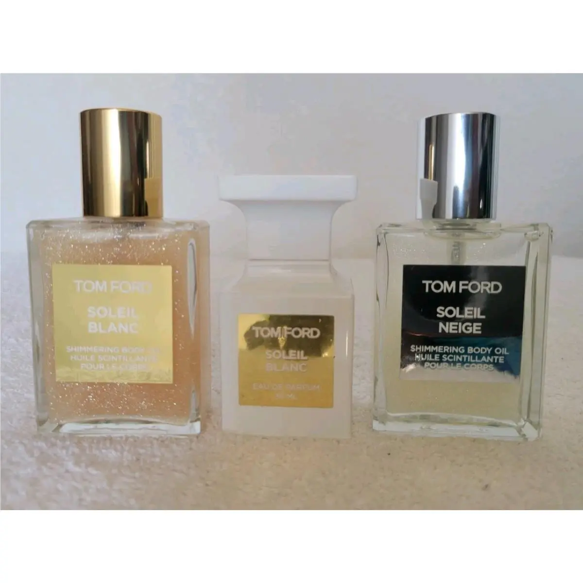Tom Ford Shimmering Body Oil Duo Set Soleil Blanc Soleil Neige 1.5oz 2
